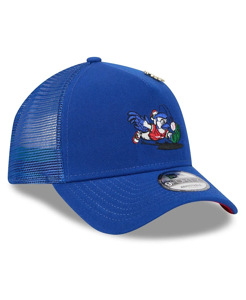 New Era Men's Royal Toronto Blue Jays 2025 Big League Chew A-Frame 9FORTY Adjustable Trucker Hat