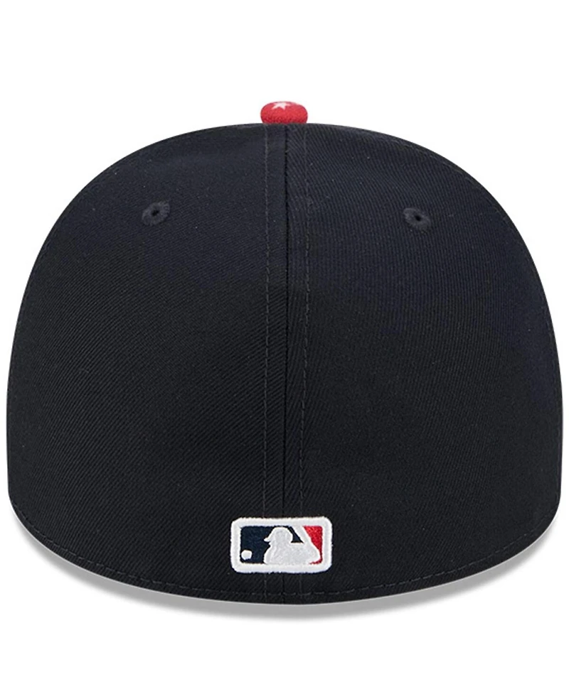 New Era Men's Navy Atlanta Braves 2025 Mlb Speedway Classic A-Frame 59FIFTY Fitted Hat