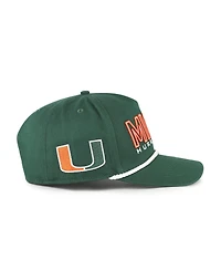 '47 Brand Big Boys and Girls Green Miami Hurricanes Byline Hitch Adjustable Hat