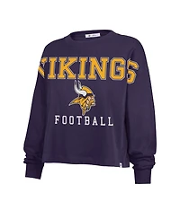 '47 Brand Women's Purple Minnesota Vikings Outreach City Oversized Long Sleeve T-Shirt