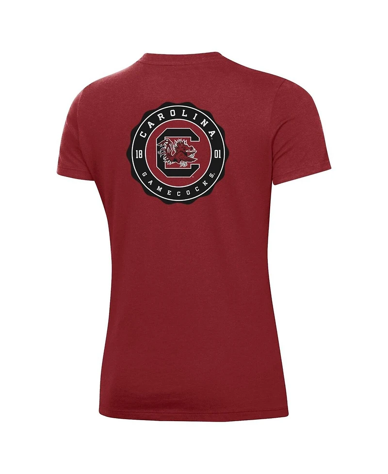 Under Armour Women's Garnet South Carolina Gamecocks Essentials 2-Hit Performance T-Shirt