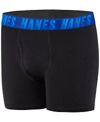 Hanes Big Boys 5-Piece Performance Solid Boxer Briefs