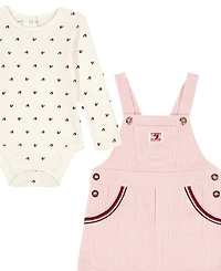 Tommy Hilfiger Baby Girls 2-Piece Bodysuit and Skirtall Set