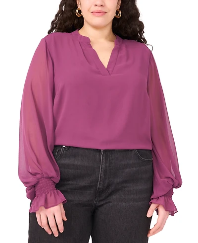 Vince Camuto Plus Bell Sleeves Blouse