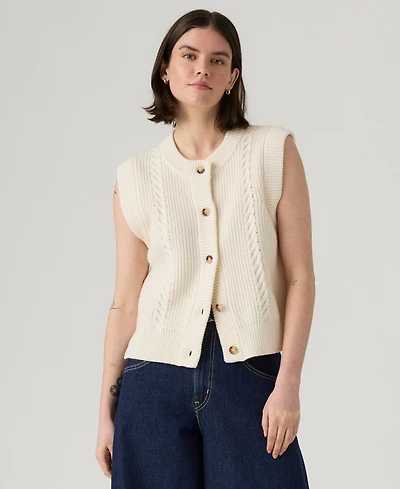 Levi's Women's Cable Knit Sweater Vest