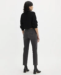Levi's Women's Wedgie Straight-Leg High Rise Cropped Jeans