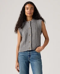 Levi's Women's Cable Knit Sweater Vest