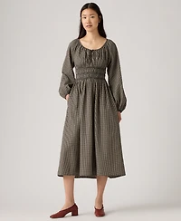 Levi's Women's Fleur Tess Smocked Boho Dress