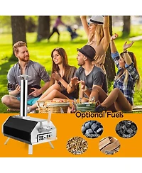 Costway Outdoor Pizza Oven Machine 12'' Pizza Grill Maker Portable with Foldable legs