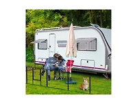 Akiudex Heavy-Duty 16-Panel Dog Playpen with Lockable Door