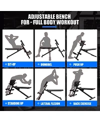 Akiudex Adjustable Weight Bench for Full Body Workout