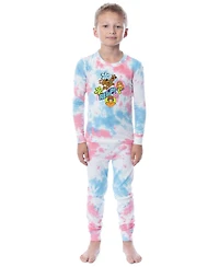 Scooby-Doo Girls' Relp! Daphne Velma Character 2PC Kids Tie-Dye Pajama Set