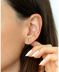 Lucky Feather Earring Set - 2 pr - Boots + Horseshoe