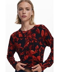 Desigual Women's Lightweight floral sweater