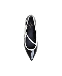 Linea Paolo Nuri | Patent Leather Asymetric Bow Skimmers