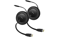 Baseus Usb C Cable, 100W 2-Pack 6.6ft Retractable Usbc to Usbc Fast Charging Cable, 7-Stage Length Preset Retractable Type C Cord