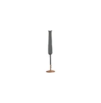 Meridian Furniture Fiji Fabric / Teak Aluminum Patio Umbrella with Base Sets