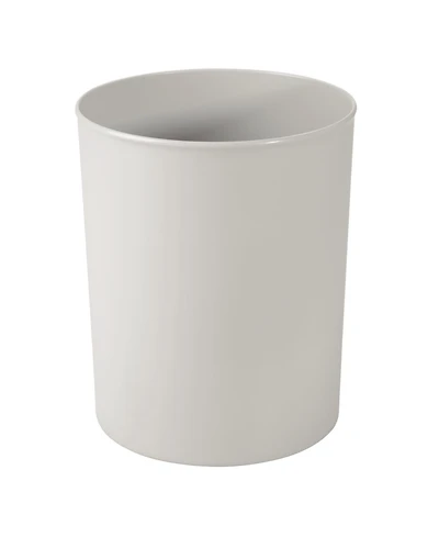 iDesign Small Round Plastic Bathroom Trash Can