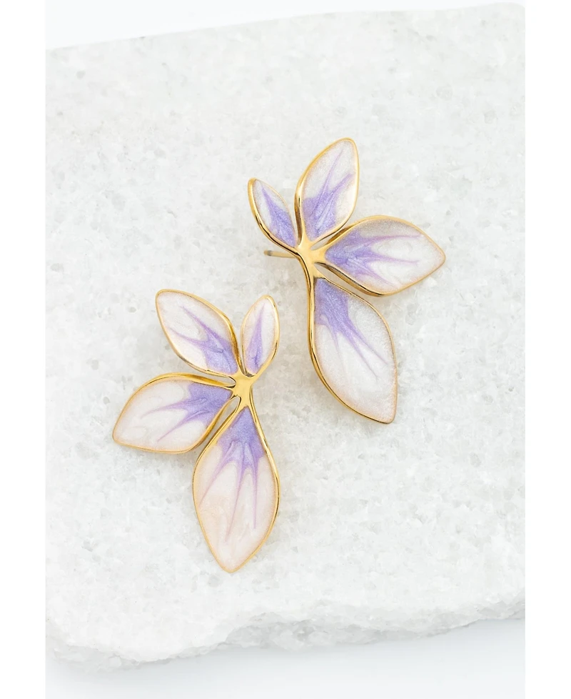 Starfish Project Flourish Lavender Leaf Earrings