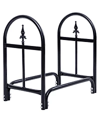 Akiudex 2 Feet Outdoor Heavy Duty Steel Firewood Storage Holder