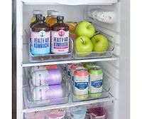 iDesign Pantry Organizer Bins for Cabinets or Fridge - Set of 4 - Clear
