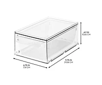 iDesign Stackable Kitchen Storage Drawer - Set of 2 - Clear