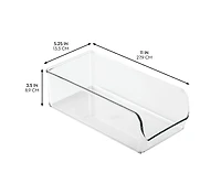 iDesign Pantry Bin for Kitchen Storage - Set of 4 - Clear