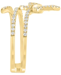 Effy Diamond Round & Baguette Butterfly Wrap Ring (3/8 ct. t.w.) in 14k Gold