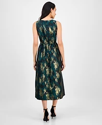 Anne Klein Women's Crisscross Sleeveless Midi Dress