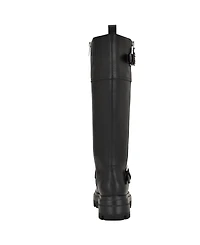 Guess Women's Lynnie Tall Buckle Moto Lug Boots