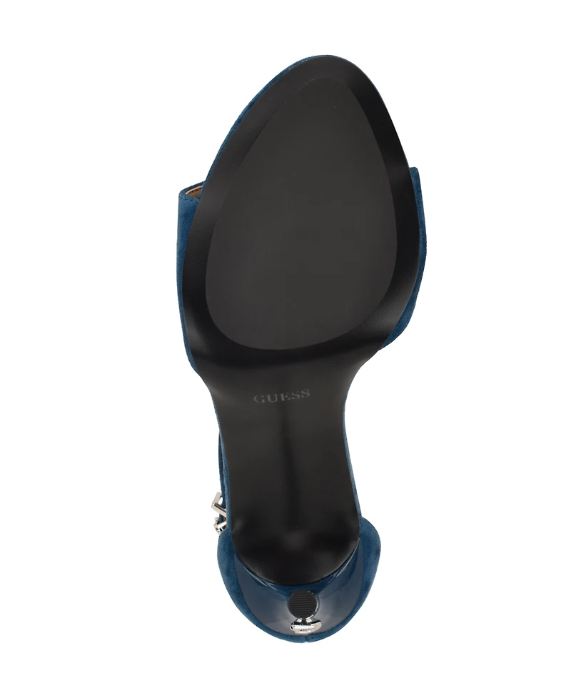 Guess Women's Seena Ankle Strap Stiletto Dress Sandals