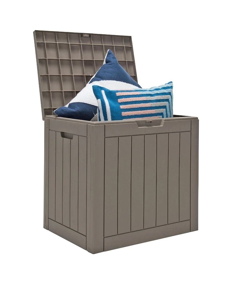 Akiudex 30 Gallon Outdoor Storage Deck Box with Handles and Lockable Lid