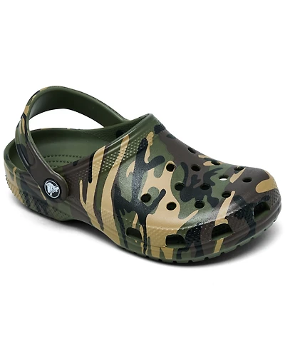 Crocs Little Kids Classic Camo Print Clogs from Finish Line