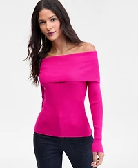 I.n.c. International Concepts Women's Off-The-Shoulder Sweater, Macy's Exclusive