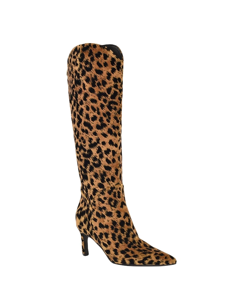 Guess Women's Palisa Wide Calf Tall Kitten Heel Dress Boots