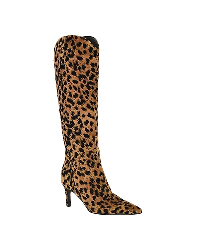 Guess Women's Palisa Wide Calf Tall Kitten Heel Dress Boots