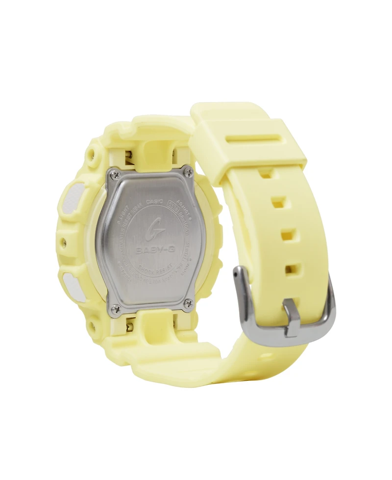 G-Shock Women's Baby-g Yellow Resin Watch, 43.4mm