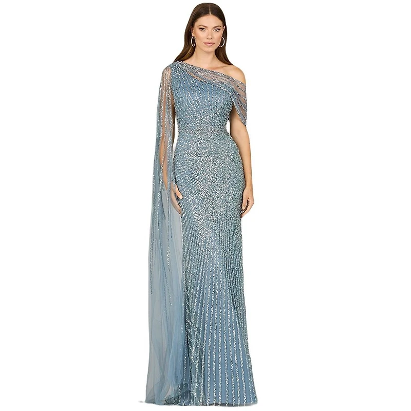 Lara Women's One Shoulder Fitted Gown