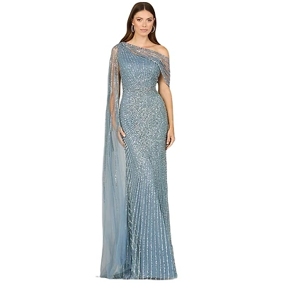 Lara Women's One Shoulder Fitted Gown