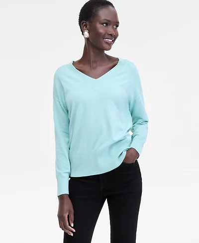 I.n.c. International Concepts Women's V-Neck Sweater, Macy's Exclusive