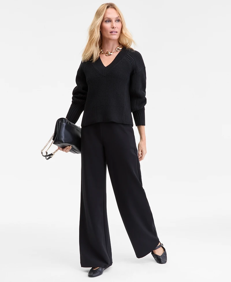 I.n.c. International Concepts Women's Directional Ribbed Sweater, Macy's Exclusive