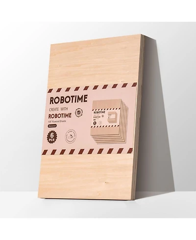 Robotime 3D Puzzles Plywood Sheets for Laser Cutting, Engraving Wood Burning, Thin Unfinished Wood Boards for Craft, Multicolored, 11.81"16.54&#x