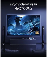 Steam Deck Dock, Baseus 6-in-1 Docking Station for Steam Deck/Rog Ally X/Legion Go with Hdmi 2.0 4K60Hz, Gigabit Ethernet,100W Pd and 3 Usb-a Ports