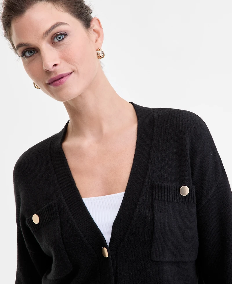 I.n.c. International Concepts Women's Pocket Cardigan, Macy's Exclusive