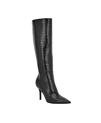 Guess Womens Gressa Tall Pointed Toe Stiletto Boots Regular Wide Calf