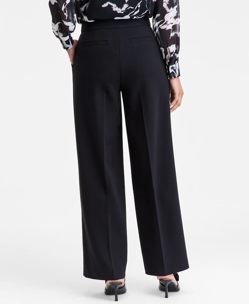 I.n.c. International Concepts Women's High-Rise Straight-Leg Trousers, Macy's Exclusive