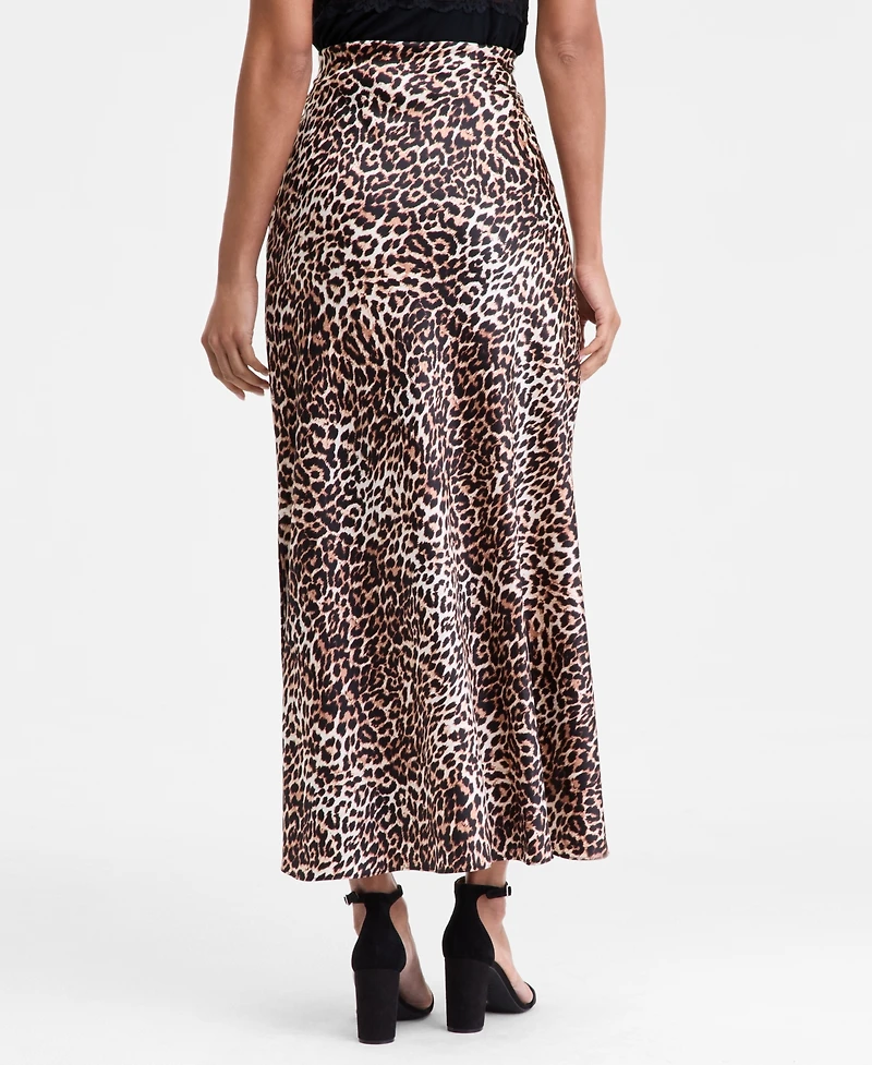 I.n.c. International Concepts Women's Printed Satin Slip Skirt, Macy's Exclusive