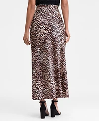 I.n.c. International Concepts Women's Printed Satin Slip Skirt, Macy's Exclusive