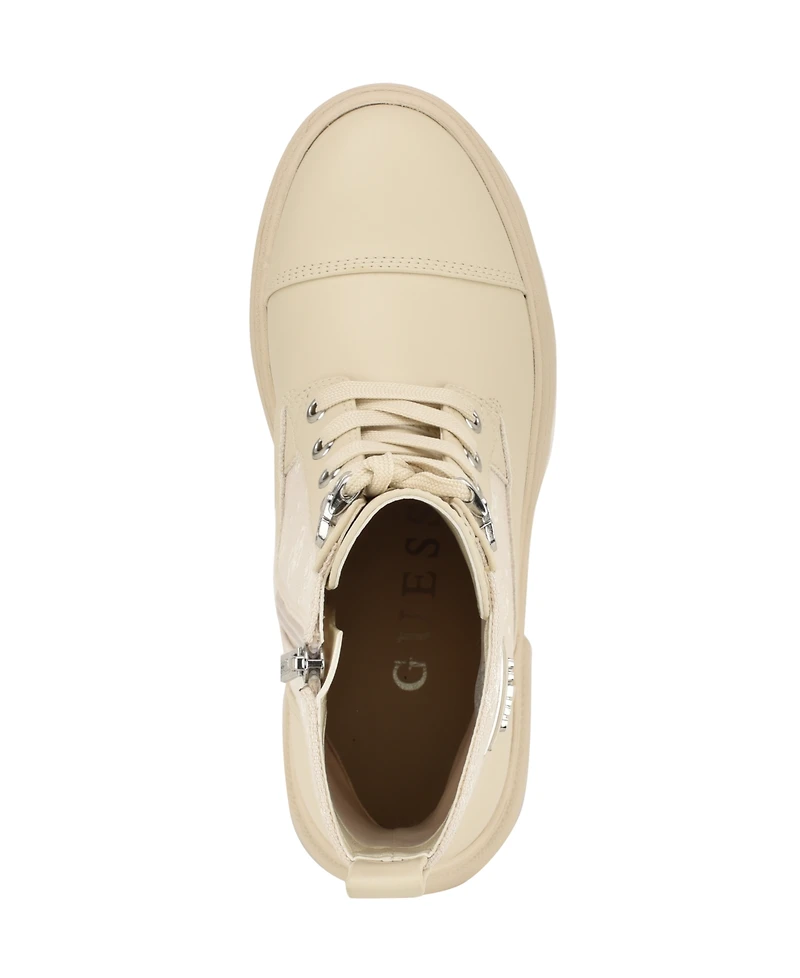 Guess Women's Yarini Platform Lug Combat Boots