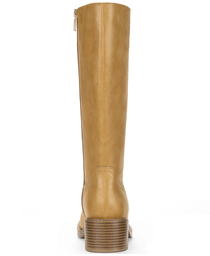 Wild Pair Women's Warblerr Wide Calf Square Toe Tall Boots, Macy's Exclusive